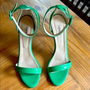 SALE! L’AGENCE made in Spain green strappy heels. Size 11